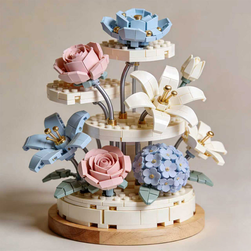 DIY Luxury Rotating Floral Display Building Set