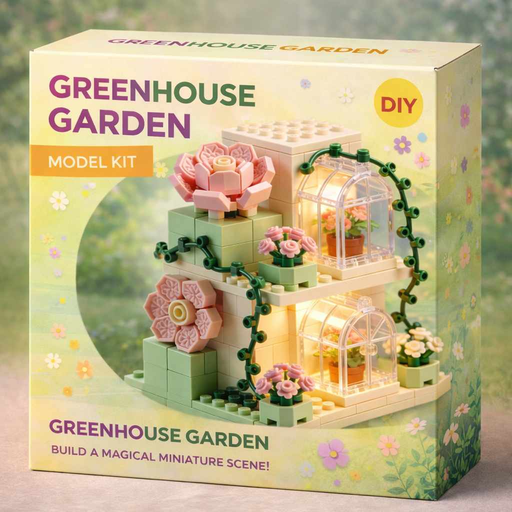 DIY Mini Greenhouse Garden Building Set